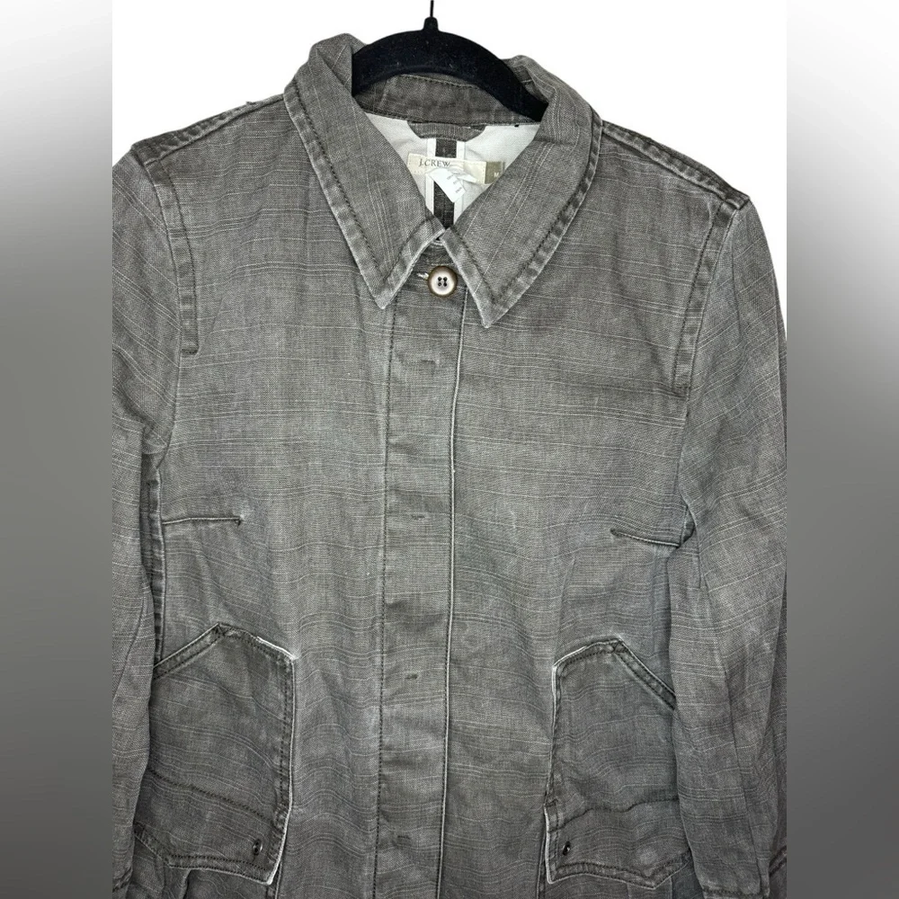 J. Crew Denim Jacket Women’s Size M Grey